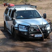 Chris 4WD Driver Training Braidwood - Crossing the mud pit snatc