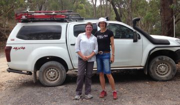 Jo training in the blue mountains