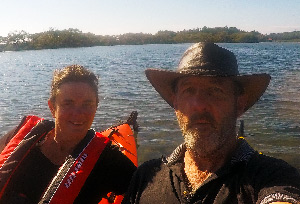 Chris and Jo Kayaking, Tuncurry NSW