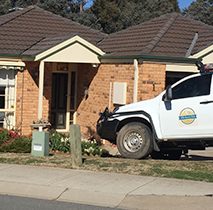 Dmax parked in front of mother in law house